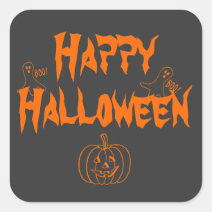 Happy Halloween Square Sticker