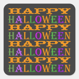 Happy Halloween Square Sticker