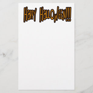 Happy Halloween Stationery