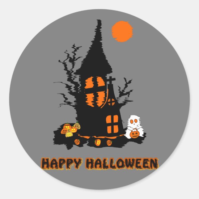 Happy Halloween Sticker (Front)