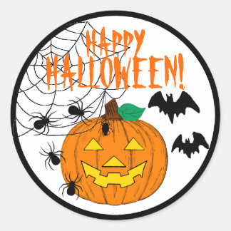 Happy Halloween Round Sticker