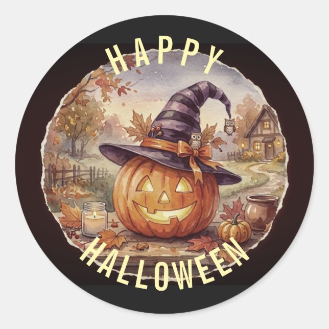 Happy Halloween Sticker (Front)