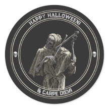 Happy Halloween Sticker avec Musicing Death