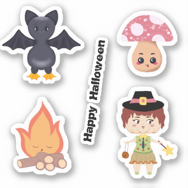 Happy Halloween Sticker Pack  (Devant)