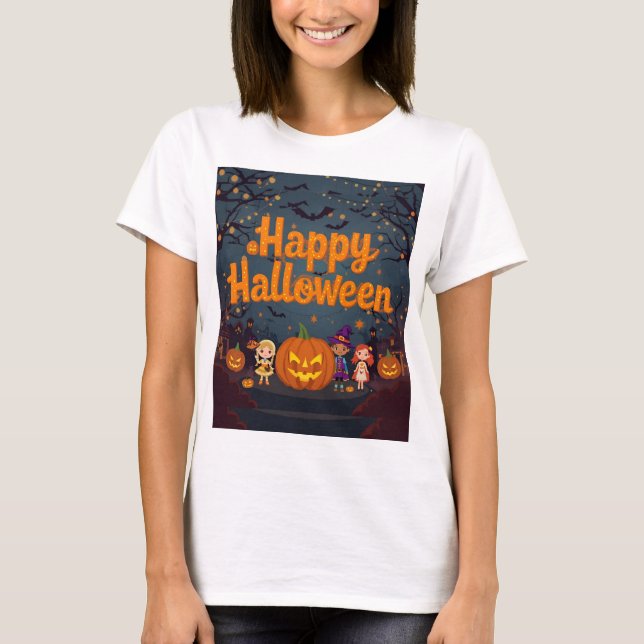 Happy Halloween T shirt  (Front)