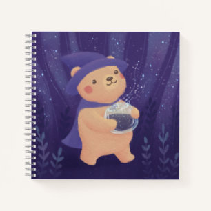 Happy Halloween: Teddy the Witch Illustration Notebook
