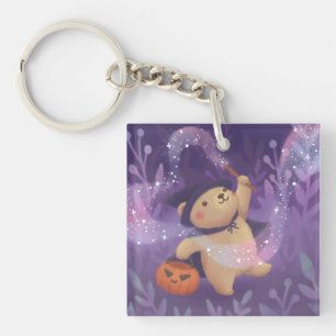 Happy Halloween: Teddy the Witch Keychain