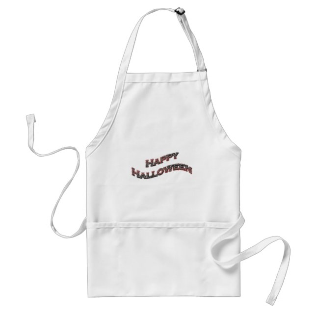 Happy Halloween Text Standard Apron (Front)