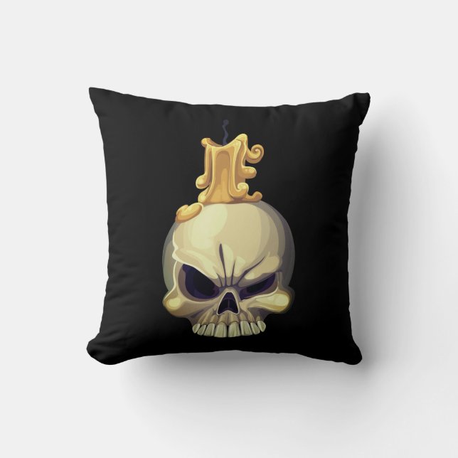 Happy Halloween Throw Pillow (Front)