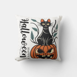 Happy Halloween Throw Pillow