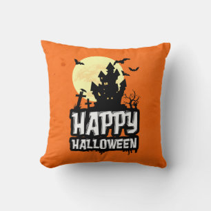 Happy Halloween Throw Pillow