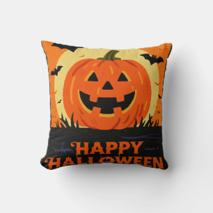 Happy Halloween Throw Pillow