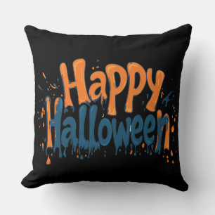 🎉 Happy Halloween Throw Pillow