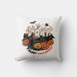 Happy Halloween Throw Pillow