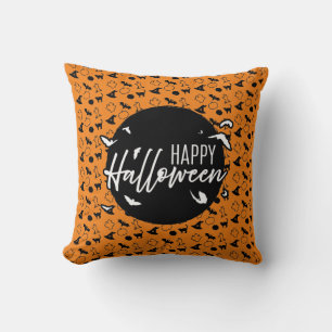 Happy Halloween Throw Pillow
