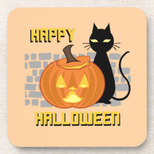 Happy Halloween throw pillow Coaster