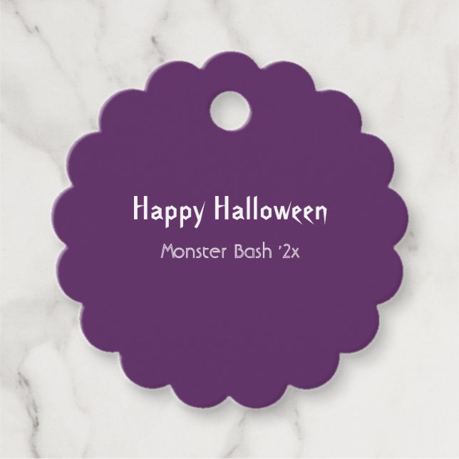 Happy Halloween Tie-Dye Favour Tags (Front)
