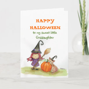 Happy Halloween to my Goddaughter Card