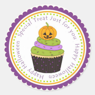 Happy Halloween Treat Cadeau Étiquette étiquette S