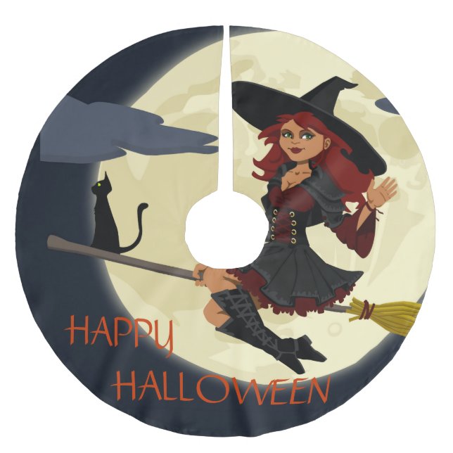 Happy Halloween Tree Skirt (Front)