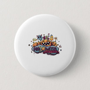 Happy Halloween Trick Or Treat 2 Inch Round Button