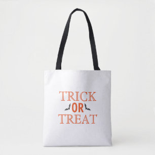 Happy Halloween Trick or Treat Bats Tote Bag