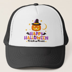 Happy Halloween Trick-or-Treat Cute Trucker Hat