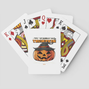 Happy Halloween Trumpkin Classic Playing Cards