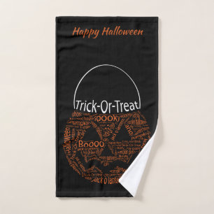 Happy Halloween Typographie Citrouille Orange