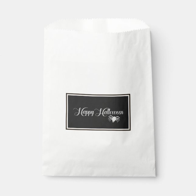 Happy Halloween Typography Favour Bag (Front)