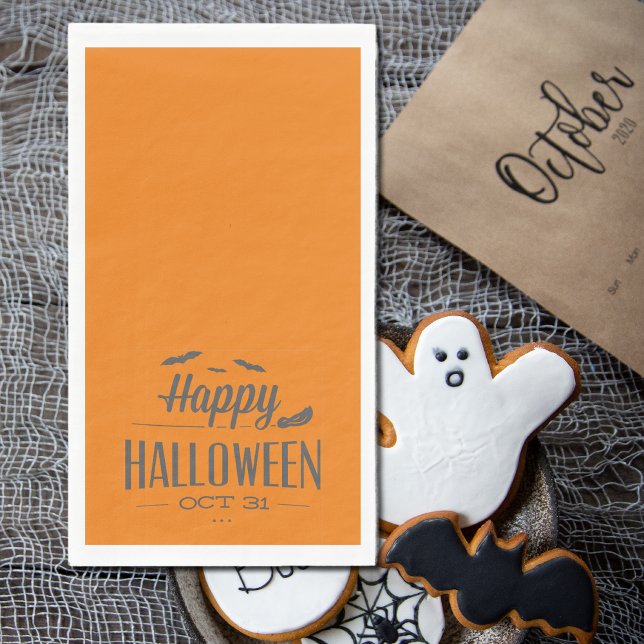 Happy Halloween  typography  Napkin (Creator Uploaded)