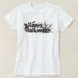 Happy Halloween Typography T-Shirt