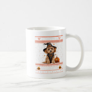 Happy Halloween Ugly Poodle Howl-o-ween Pumpkin Do Coffee Mug
