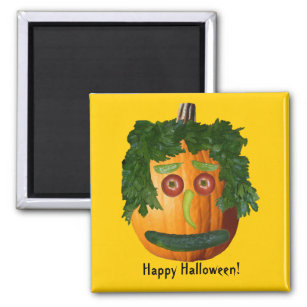 Happy Halloween! - Uncut Pumpkin Face Magnet