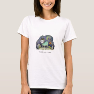 Happy Halloween Undead Kitty T-Shirt