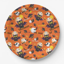 Happy Halloween Vampire Bat Full Moon Fangs