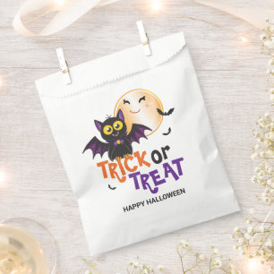 Happy Halloween Vampire Bat Trick or Treat Favour Bag