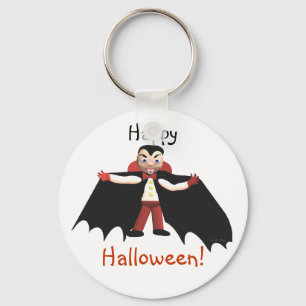 Happy Halloween Vampire Keychain