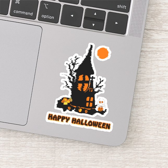 Happy Halloween Vinyl Sticker (Détail)