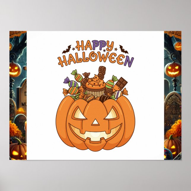 Happy Halloween Wall Art  (Front)
