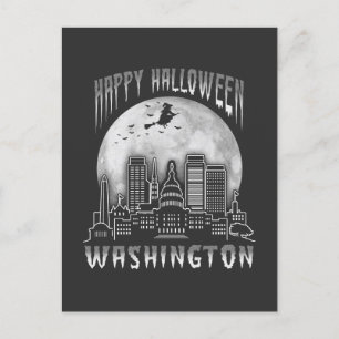Happy Halloween Washington DC Postcard