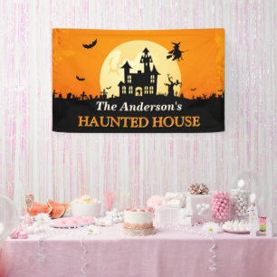 Happy Halloween - Welcome to Creepy Haunted House Banner