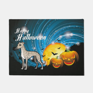 Happy Halloween Whippet Doormat