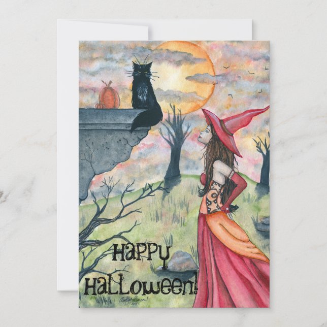 Happy Halloween! Wiggles and the Witch Invitation (Front)