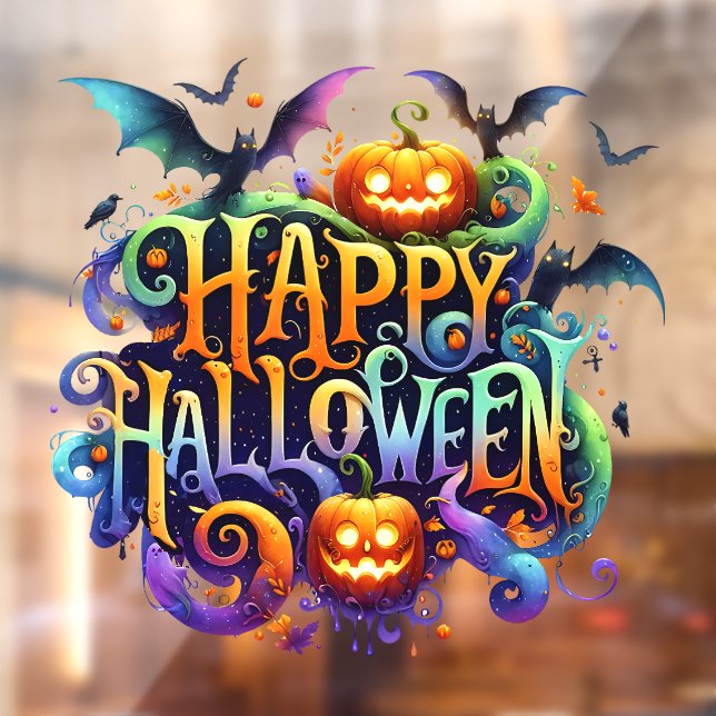 Happy Halloween Window Cling (Sheet 2)