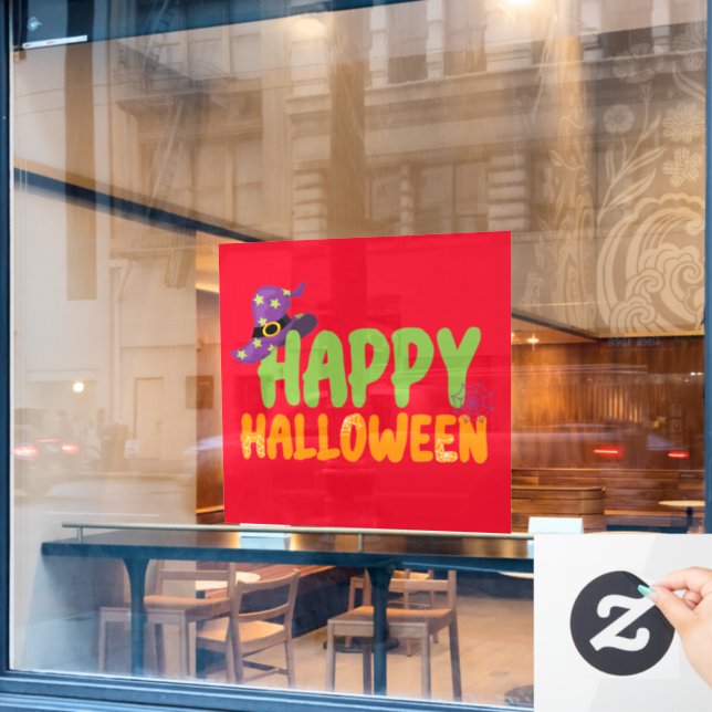 Happy Halloween Window Cling (Cafe Window)