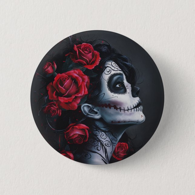 Happy Halloween Witch  2 Inch Round Button (Front)