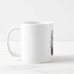Happy Halloween Witch Broom Black Cat Ghosts_1 Coffee Mug