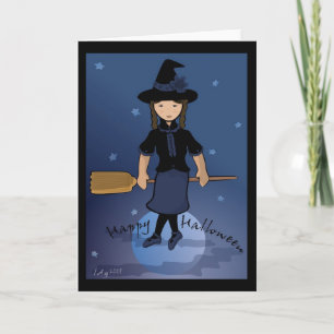 Happy Halloween Witch Card