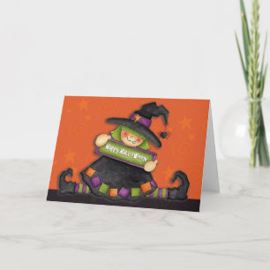 Happy Halloween Witch - Carte de voeux